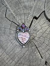 Load image into Gallery viewer, Rhodochrosite Heart Pendant necklace