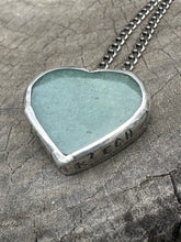 Load image into Gallery viewer, In lak ech Jade heart pendant