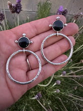 Load image into Gallery viewer, Onyx Hoops