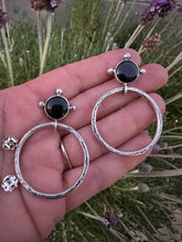 Load image into Gallery viewer, Onyx Hoops