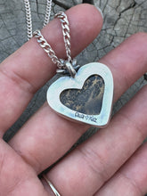 Load image into Gallery viewer, A M A R T E dendritic jasper heart necklace
