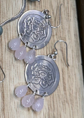 Xóchitl & rose quartz Earrings