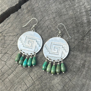 Sterling Ximalli earrings with Turquoise