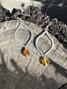 Chiapas Amber drop hoops