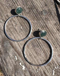 Jade studs and hoops