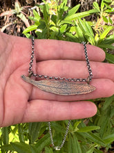 Load image into Gallery viewer, Black Sage Copper Leaf necklace