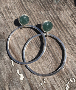 Jade studs and hoops