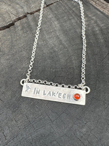 InLakEch plate necklace