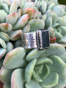 Jade & Sterling ring