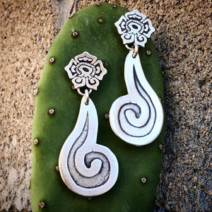 Flor y Canto sterling earrings