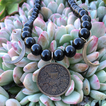 Load image into Gallery viewer, Coyolxauhqui &amp; obsidian Necklace