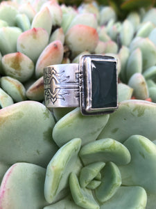 Jade & Sterling ring