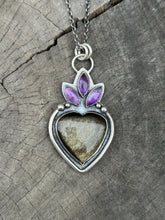 Load image into Gallery viewer, Obsidian heart Necklace