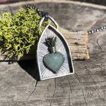 Load image into Gallery viewer, Sacred Heart Jade Pendant