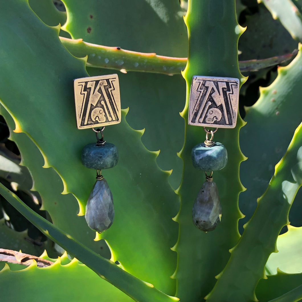 Mitla stone earrings