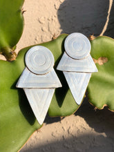Load image into Gallery viewer, Sterling silver Coyolxauhqui Post Earrings