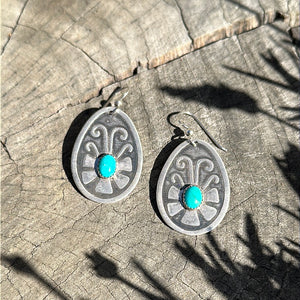 Papalotl discs with Turquoise
