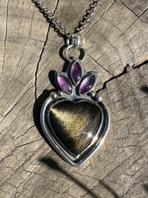 Load image into Gallery viewer, Obsidian heart Necklace