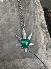 Load image into Gallery viewer, Green Love chain necklace